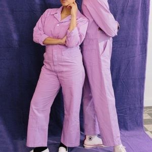 Big Bud Press long sleeved jumpsuit in lilac. Worn once!! Excellent condition.